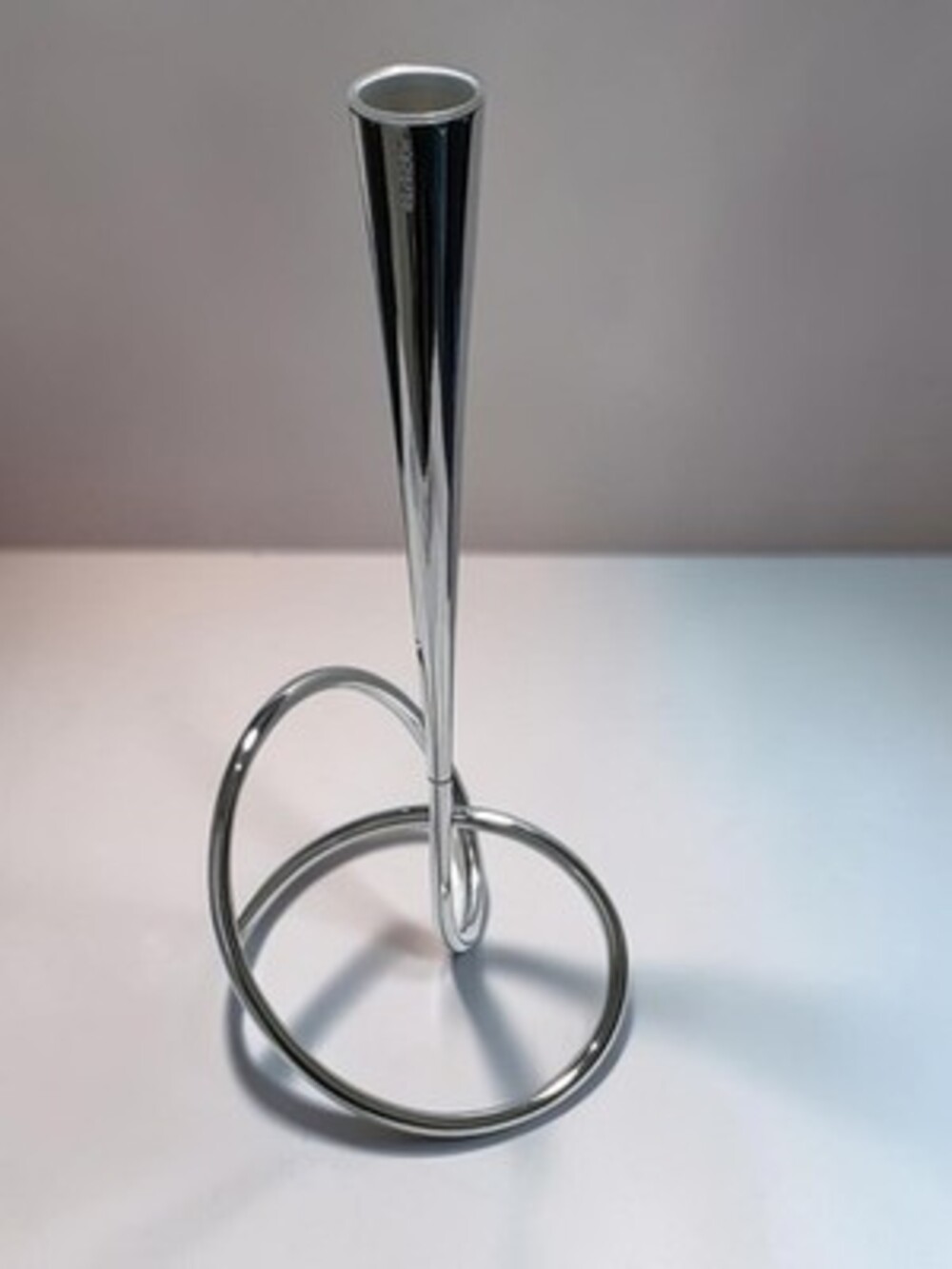 MODERN, Fibonacci Shape Design Stainless Steel Loop Flower - Black+Blum -M